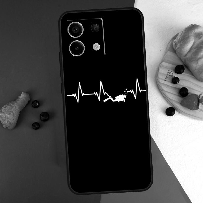 Scuba Diver Diving Case For Xiaomi Redmi Note 14 13 Pro 9 10 11 12 Pro 10S 11S 12S Redmi 13C 10C 12C 14C Coque