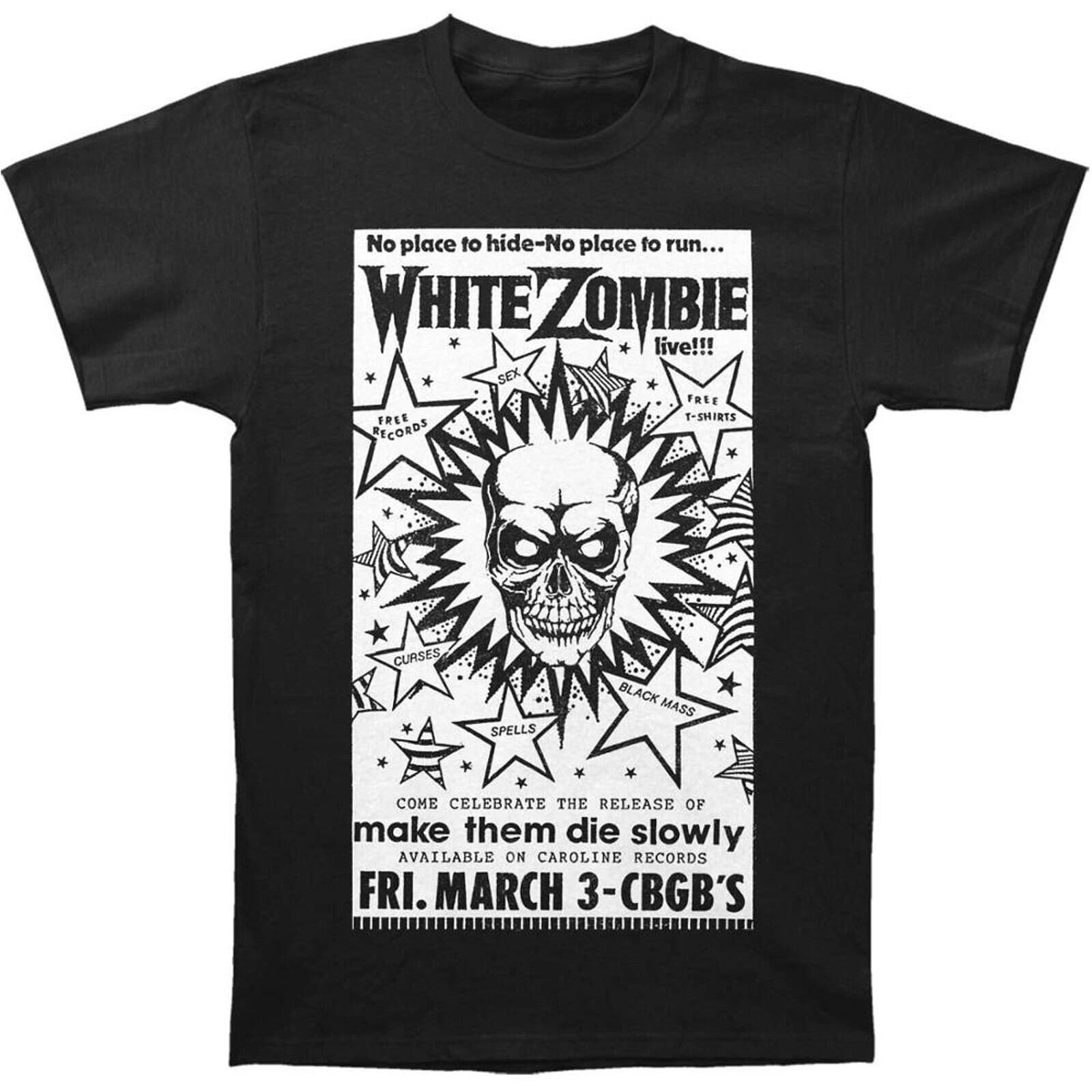 WHITE ZOMBIE cd lgo Make Them Die Slowly CBGB Official SHIRT LRG New rob zombie 3XL