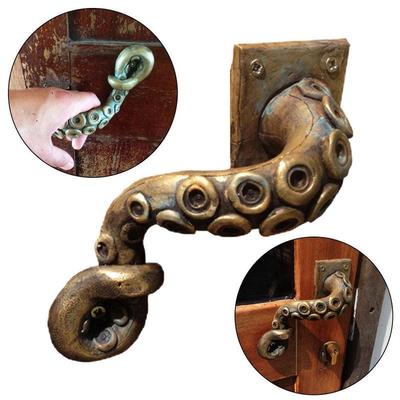 Vintage Octopus Door Knob Outdoor Hook Furniture Drawer Bar Pulls Handle Hardware Ancient Cabinet Shake Handshandle