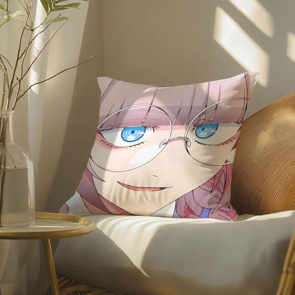 Anime C-Call Of The Night Pillow Case Silky Elegant Comfort Sofa Bed Invisible Zipper