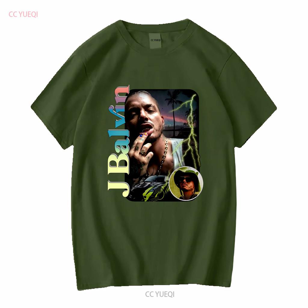 J Balvin T Shirt S Xl Long Sleeves Vintage Washed Comfortable Casual Homme Graphic Stylish Fashion Unisex Stretched Breathable