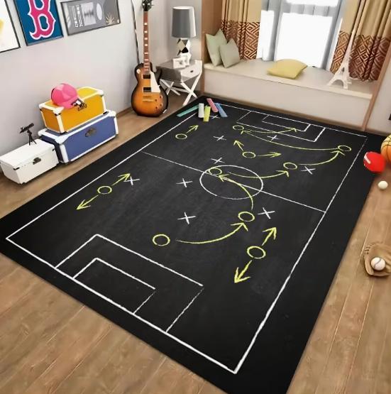 

3D Sports Football Creative Earth Mat Office Door Mat Restaurant Coffee Shop Decoration Mat, Eid Al Fitr Restaurant Floor Mats 40x60cm