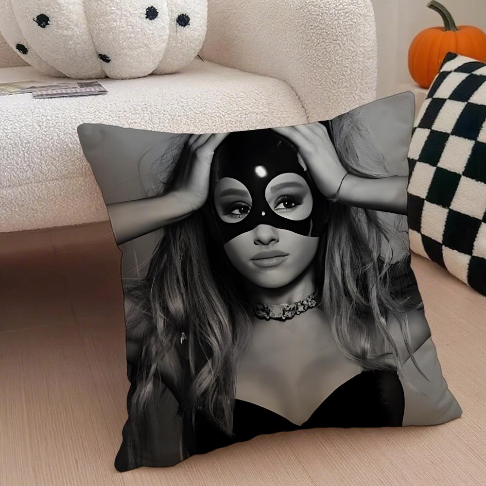 Capa de Almofada Ariana Grande Fronha de Linho Almofada Macia Respirável Protetora Decoração de Sala de Estar