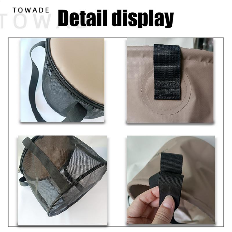 Foldable Bucket 20L Wash Bucket Multifunctional Container With Handle Lightweight Basin For Outdoor Washing Gardening