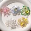 2-Piece Set Beaded Flowers Clusters Dopamine Style Summer Collection Hair Accessories Lily of the Valley Design