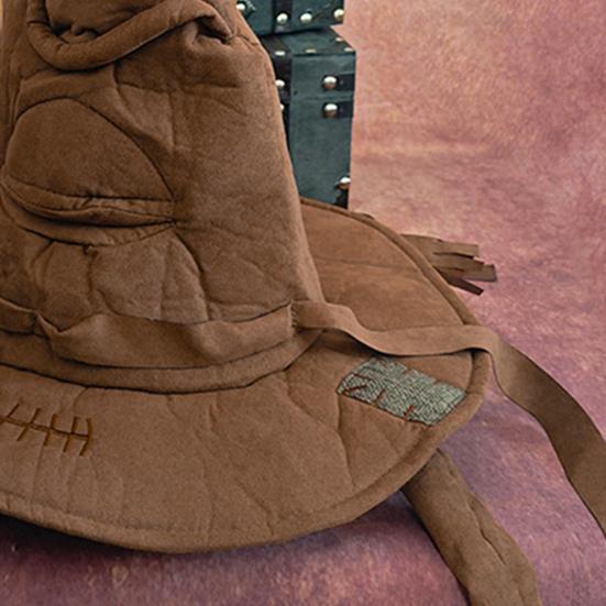 Women's Ruched Witch Hat Halloween Adult Wizard Costume for Masquerade Carnival Cosplay Party Accessory