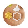 Christmas Snowflake Cookie Cutters Pressable Biscuits Mold Plastic Cookie Stamps DIY Cake Baking Tool Easy to Clean