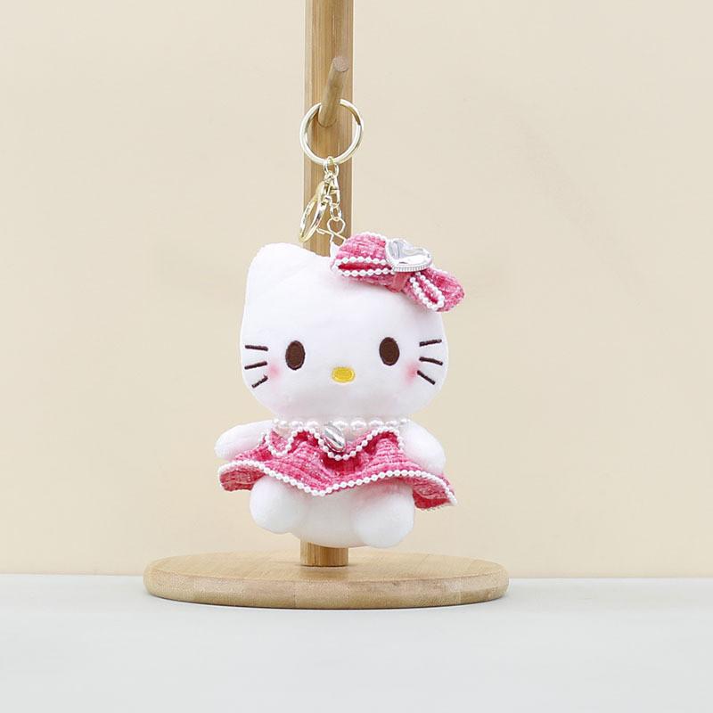 Stylish And Cozy Kt Cat Plush Keychain With Adorable Features For Cat Lovers Collectors And