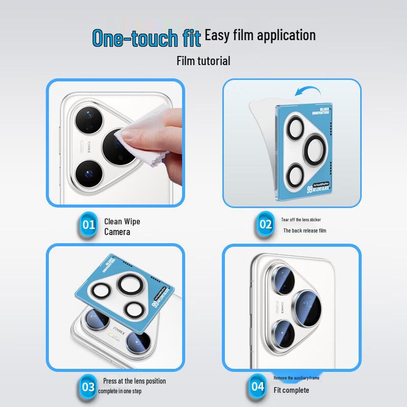 Blauer Gorilla AR Verbesserter Kameraschutz für Huawei Pura 80 Serie