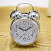 Double Bells Table Clock Metal Bedside Clock Home Decoration Vintage Alarm Clock  Student