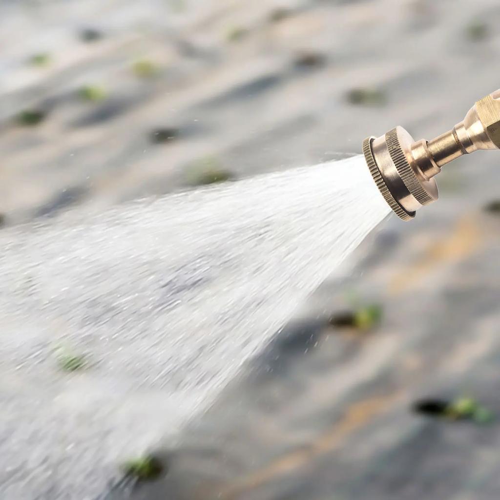 Garden Sprinkler Adjustable 5Hole Brass Sprayer Nozzle M14 Atomizing Spray Fitting Hose Fitting Straight Curved Nozzle