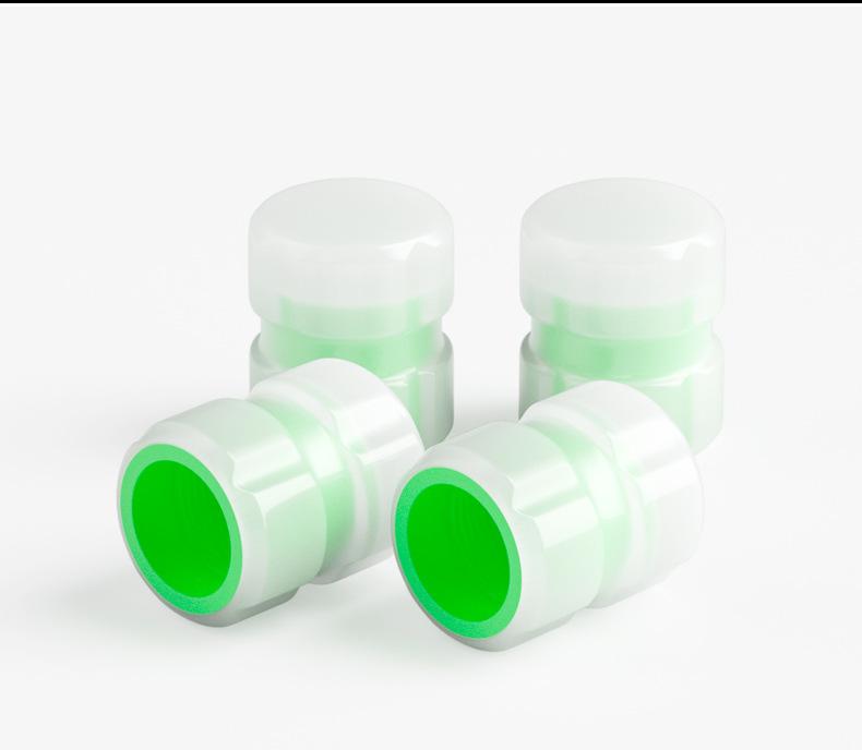 Fluorescent Tire Valve Cap Hub Wheel Luminous Night Glowing Car Moto Bike Wheel Tyre Rim Hub Nozzles Tyre Decor Accessories