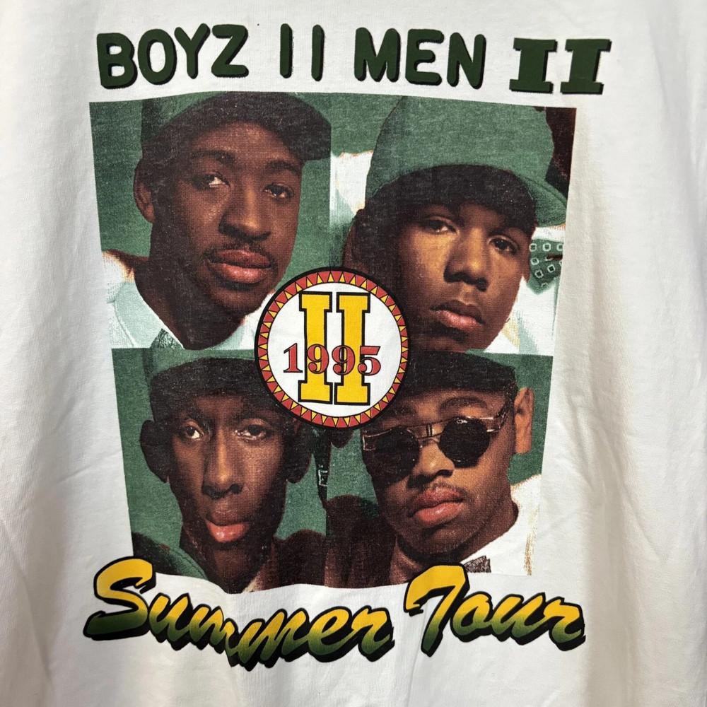 Boyz II Men Band Summer Tour Cotton White All Size T Shirt For Men Unisex T-Shirt S