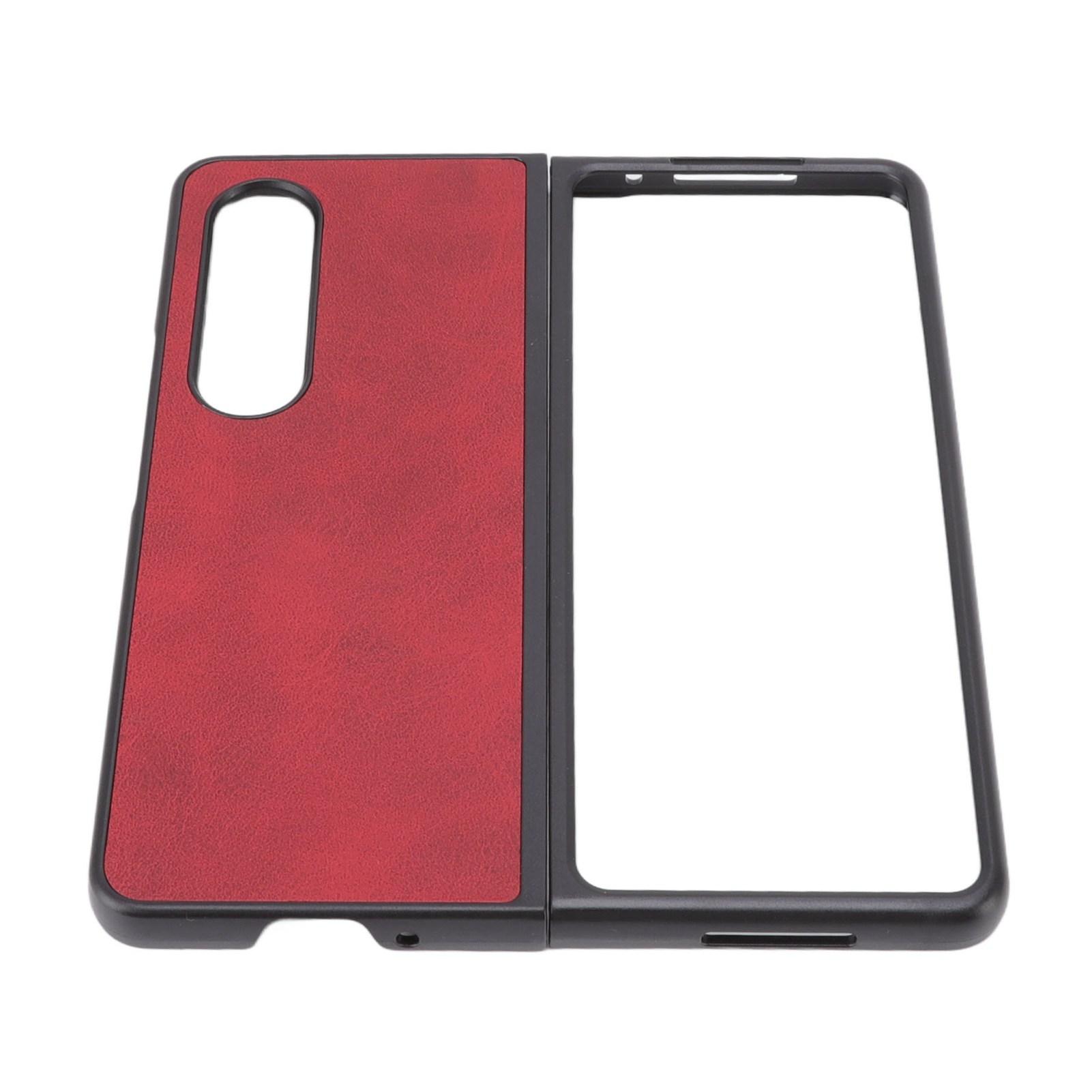 

Foldable Phone Case Shockproof Protective Cover Scratch Resistant for Samsung Galaxy Z Fold 4 червоний