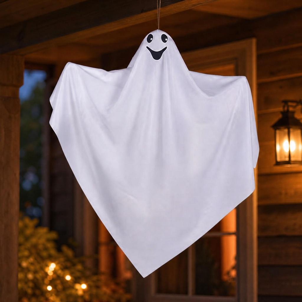 Hanging Ghost Decoration White Decorations Compact for Yard