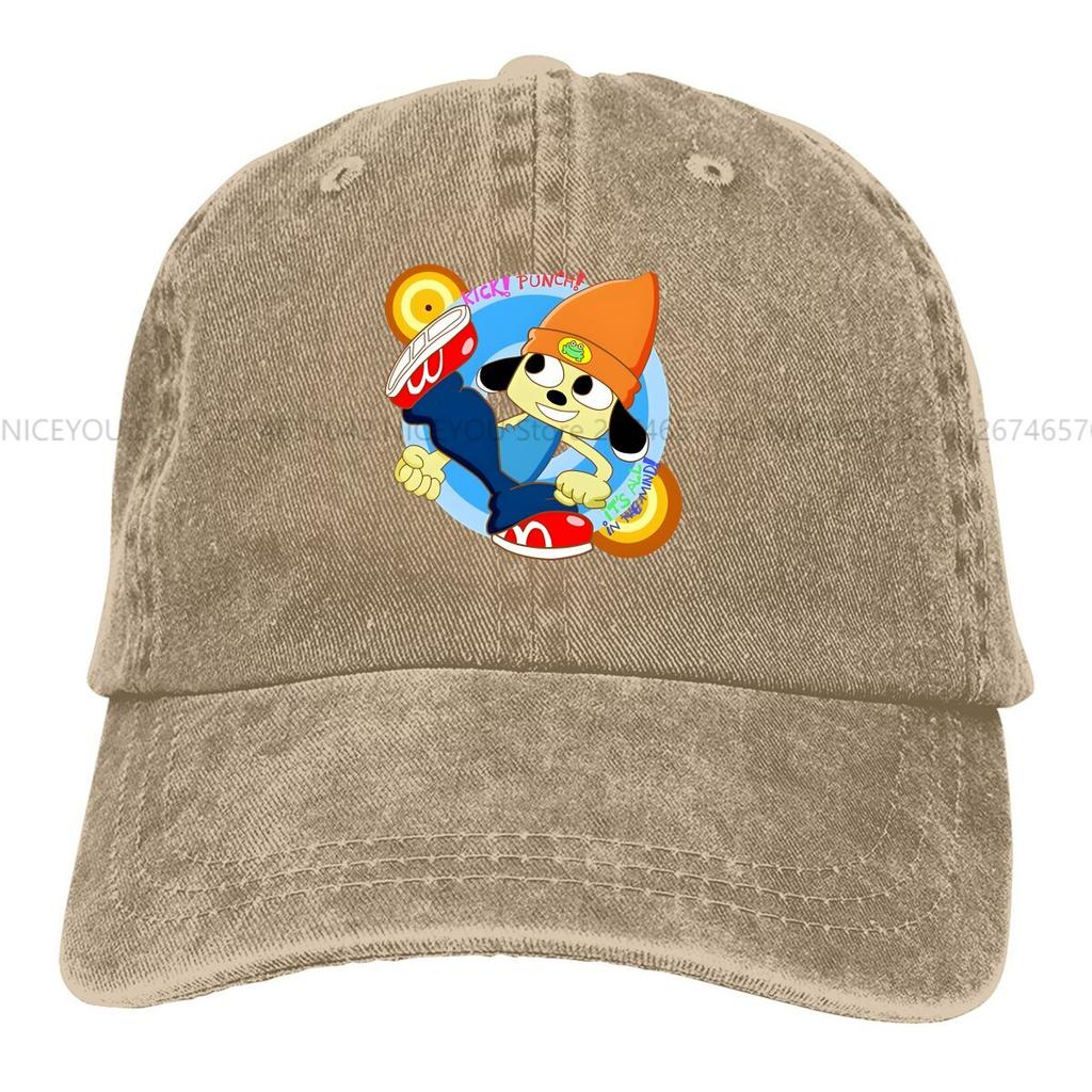 Einfarbige Dad Hats Kick Punch Master Damenmütze Sonnenschirm Baseballkappen PaRappa The Rapper Schirmmütze