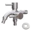 Mop Tap 304 Stainless Steel Faucet Water Tap Double Bibcock Outdoor Garden Bathroom Accessories