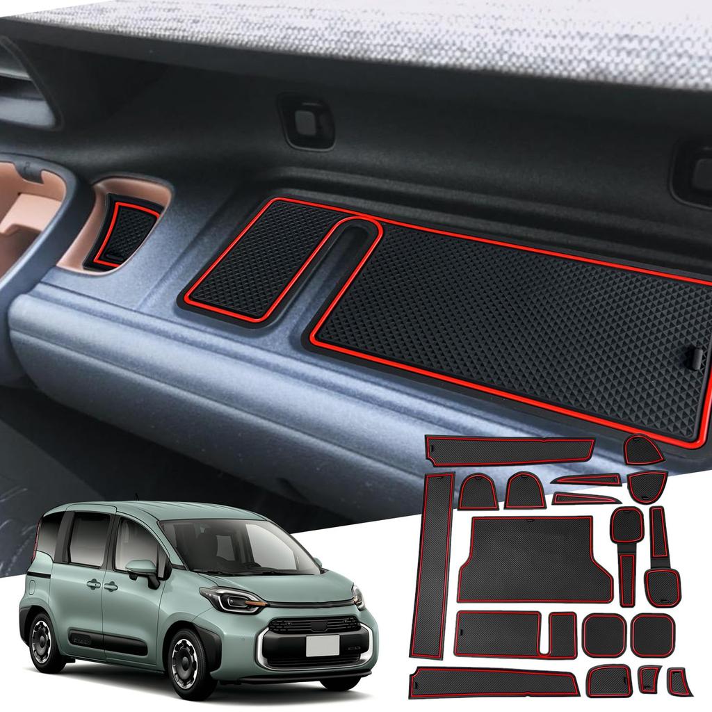 WEIPIN Toyota Sienta 10 Ekskluzywna Gumowa Mata Wewnętrzna Gumowa Mata Ochrona przed Plamami Sienta 3. Generacji Trwała Redukcja Hałasu Łatwa w Instalacji Nowa