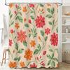 Watercolor Flowers Shower Curtain Romantic Floral Design Bathroom Decor for Girls Kids Home Textile Accessories 3D Printed Water