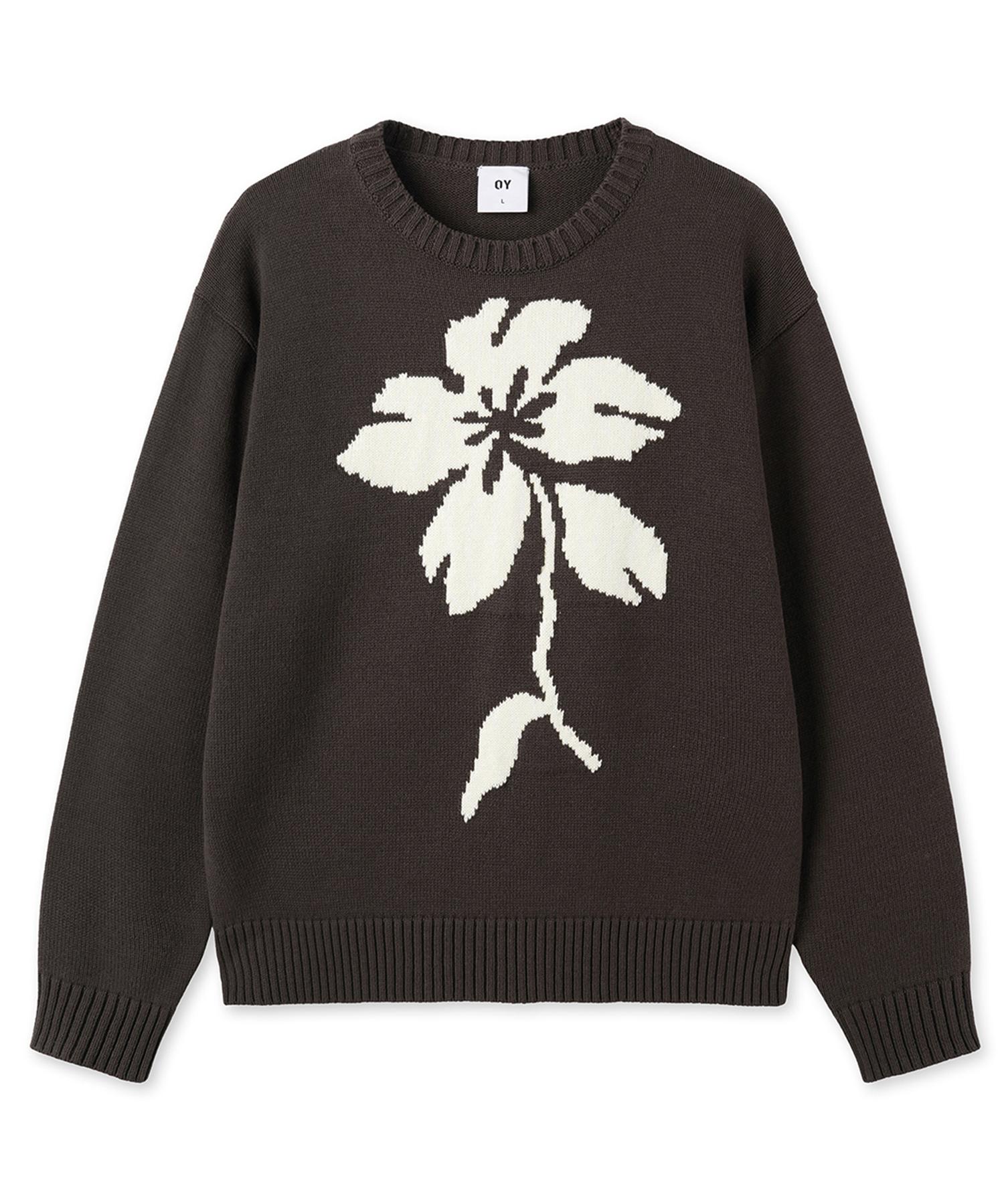 Oy Floral Bloom Knit - Brown M