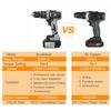 21V Cordless Drill Driver Batteries Max Torque 200N.m 1/2 Inch Metal Keyless Chuck 20+3 Position