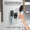 1PCS Punch-free Curly Hair Comb Storage Rack Light Luxury Bathroom Wash Basin Bathroom Wall-mounted Storage Air Cushion Comb Artifact