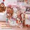 Plush Toy Organizer: Large Capacity Dustproof Zipper Bag with Transparent Design