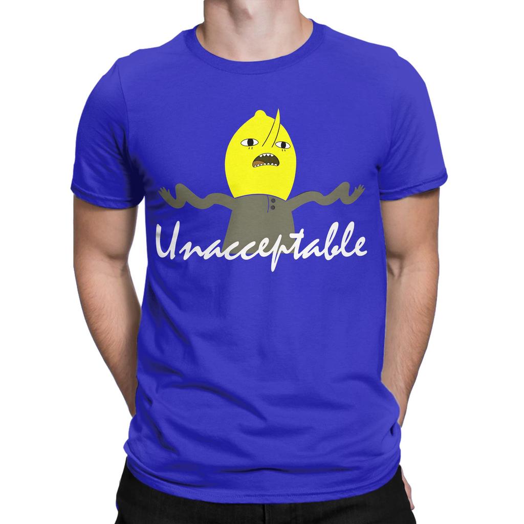 Unacceptable T Shirt Summer Lemongrab Pure Cotton T Shirts For Unisex Hipster Print Tshirt Short Sleeve Aesthetic Top Tees