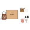 Coach Dempsey 15 Classic Monogram Snowflake Print Drawstring Bucket Bag Women Bags Brown CE587-IMV2X