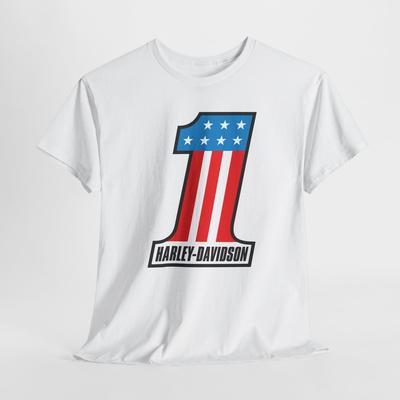 Motocicletta USA 1 T-shirt Unisex Tops Tee, Regalo Biker, Maglietta American Ride, Patriottica