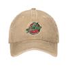Retro American Cartoon 3D Logo Baseball Cap with Versatile Visor