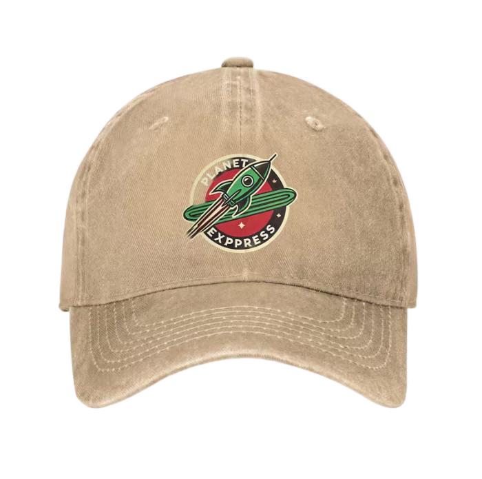 Retro American Cartoon 3D Logo Baseball Cap with Versatile Visor