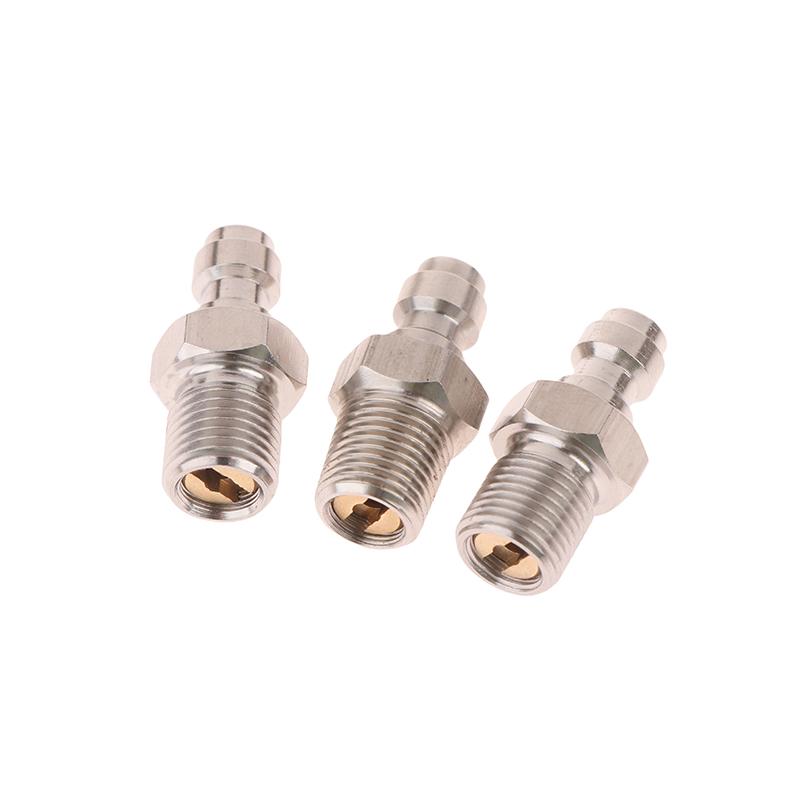 Male Connector 8Mm Male Thread Quick Connect Valve Pcp Filling With Valve M10X1 1/8Npt 1/8Bspp For High-Pressure Pumps
