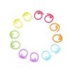 30PCS Zinc Based Alloy Knitting Stitch Markers Spiral Multicolor Painted Marker Buckle Crochet Stitch Lock Knit Needle Clip