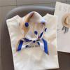 Cute polka dot silk mulberry silk scarf women's versatile small square scarf summer Korean version temperament decorative small scarf headband