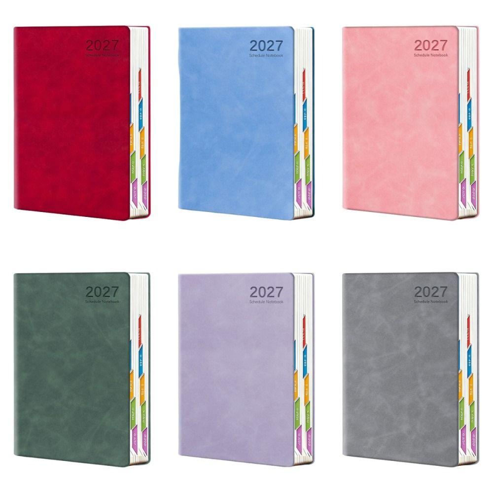 Portable 2027 Daily Planner Notebooks Efficiency Schedule Notebook For School Office Work