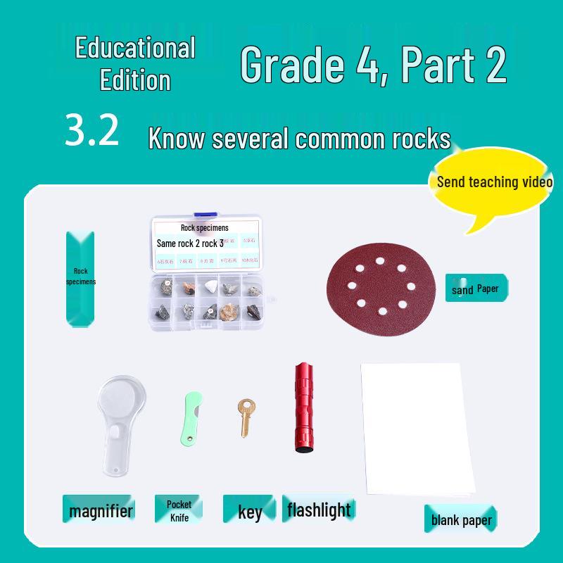 

Набор по естествознанию для 4 класса: Материалы и оборудование для идентификации горных пород на второй семестр