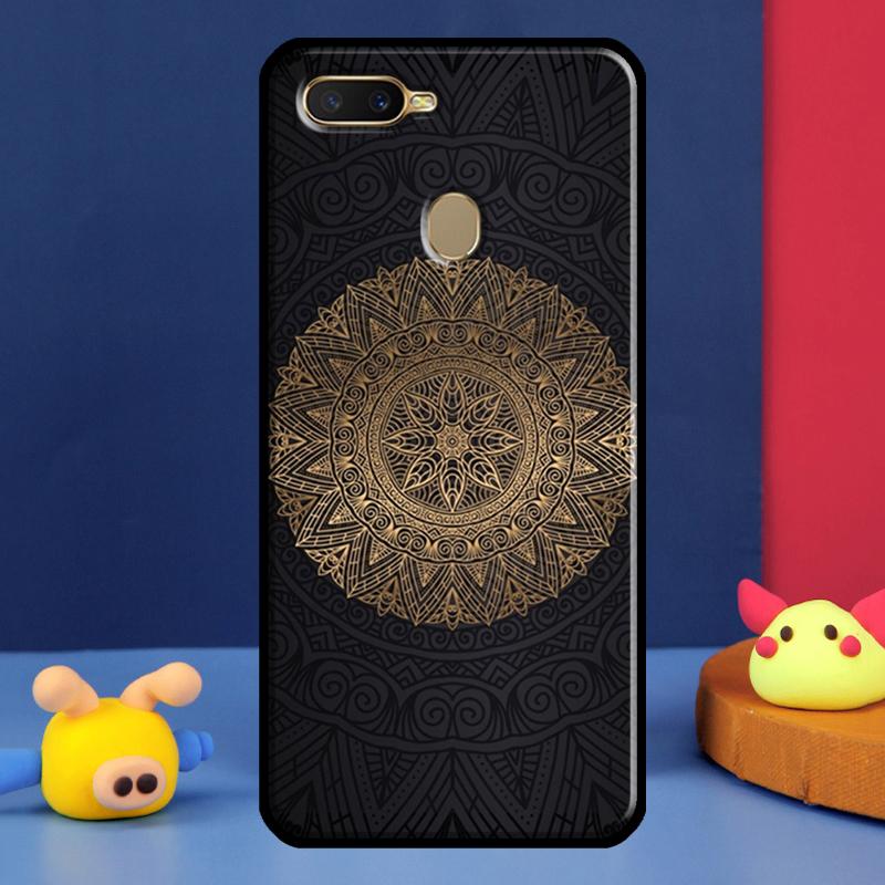 Indian Floral Henna Mandala Case For Oppo A91 A5 A9 A16 A76 A96 A58 A78 A98 A52 A72 A74 A94 A54 S A57 A77 A15 A17 Cover