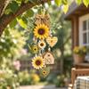 Wooden Autumn Theme Decorations Kit Maple Leaf Fall Harvest Pendant Material Kit  Party