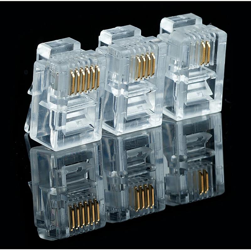 FABAIKANG FAB-502C RJ11 4-Core Gold-Plated Telephone Plugs