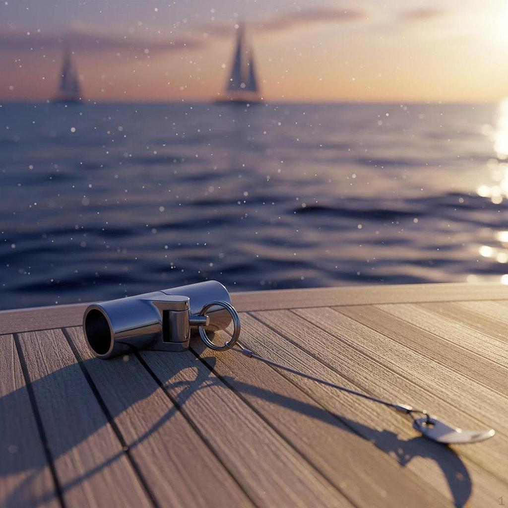 Boat Pipe Connector Hardware Portable Bimini Tops Folding Coupling with Lanyard for Cabin
