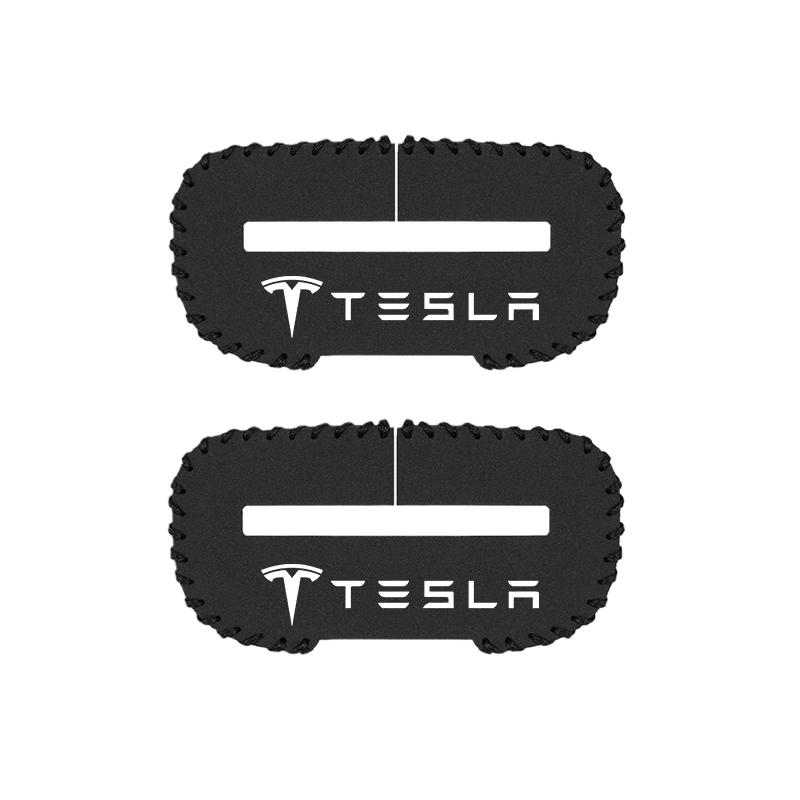 pwknb9 2Pcs Car Seat Safety Belt Buckle Cover Protective Accessories For Tesla Model-Y Model-3 Model-X Model-S Cybertruck Roadster