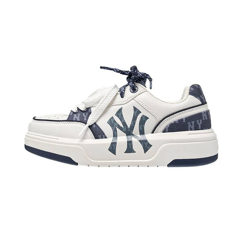 MLB New York Yankees Synthetic Leather Casual Fashion Retro Trendy Eye-Catching Classic Side Logo Low-Top Sneakers Unisex sneakers 3ASXM056N-50NYS