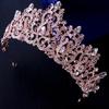 Queen Party Pageant Princess Tiara Crystal Rhinestone Crown Baroque Luxury Crown  Women