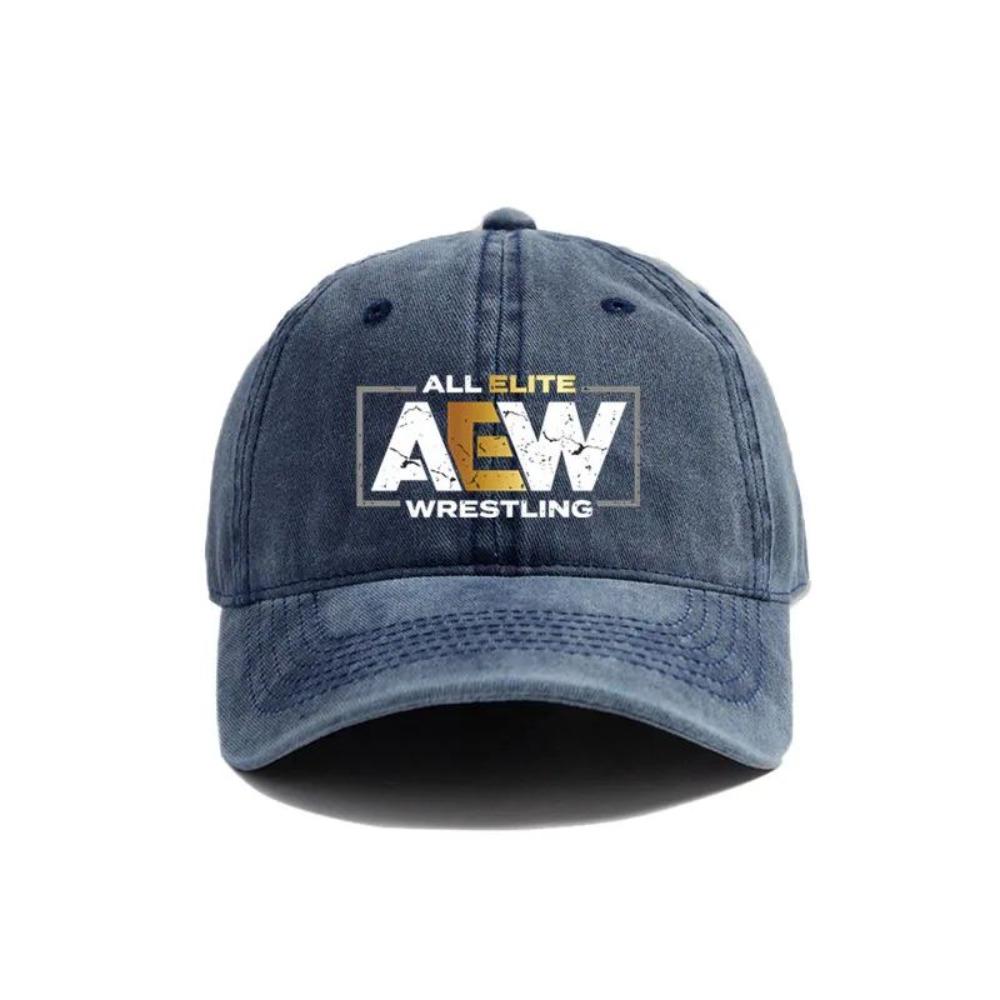 All Elite AEW Wrestling AEW Baseball Cap Summer Distressed Dad Hats Men Outdoor Adjustable Cotton Caps Outdoor Sun Protection