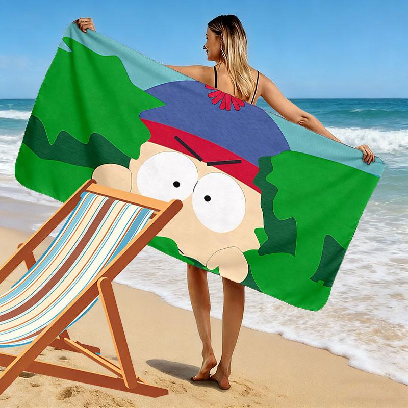 Stan Marsh Print Beach Towel, Large Soft Quick Dry Towel for Beach Camping Swimming
