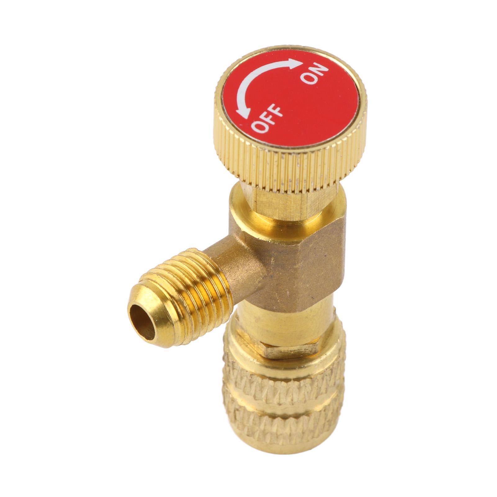 

2pcs Liquid Safety Valve R410A R22 Air Conditioning Refrigerant 1 4 Safety Adapter