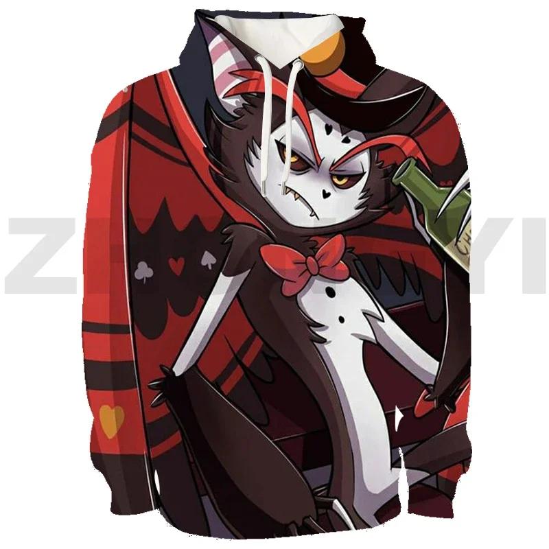 

Kawaii Cartoon Hazbin 3D Print Hoodie Hotel Sweatshirt Spring Fall Anime Hooded Pullover Harajujku Men Clothing Tracksuit Female S