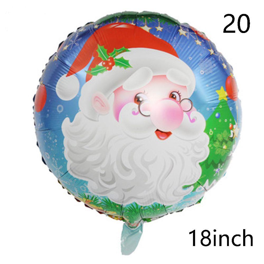 Snowman ChristmasTree Santa Claus Air Balloons Cartoon Balloons Christmas Decorations Aluminum Foil