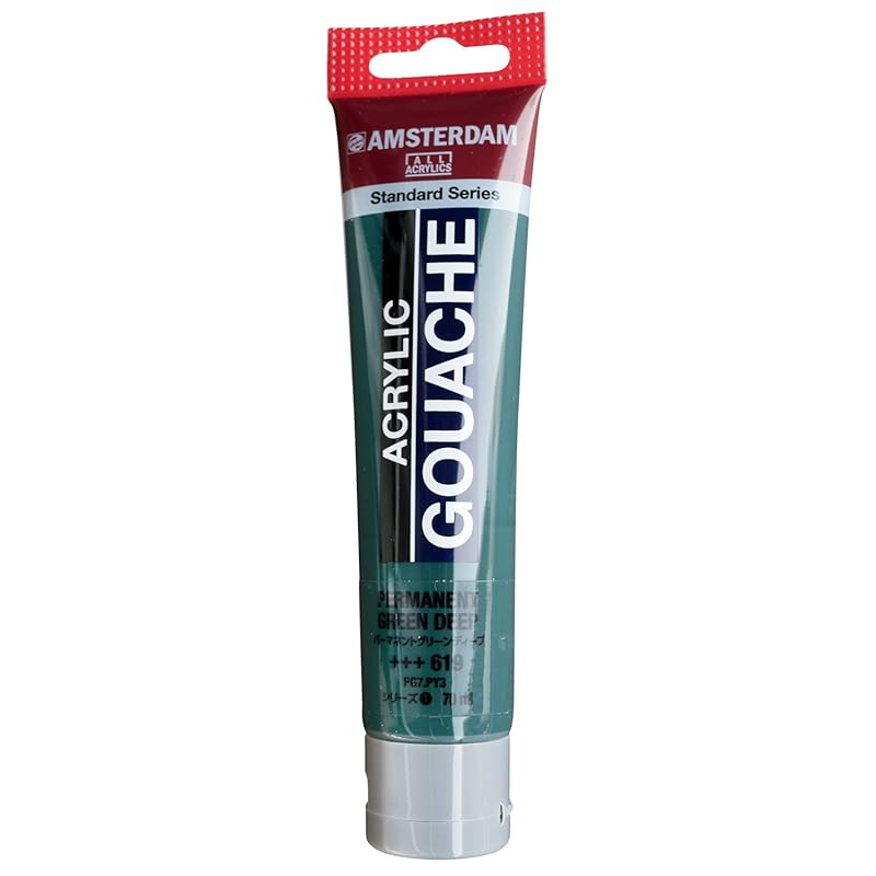 

Talens Japan Japan) Talence acrylic gouache Amsterdam acrylic gouache permanent green deep AAG70 619 70ml